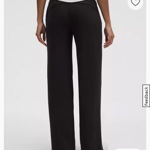 lululemon athletica Black Wide-Leg Pants